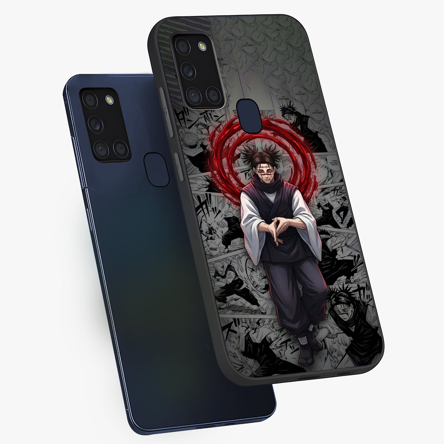 Cursed Ritual Ascension Glass Case displayed in angled mockup highlighting mystical ritual illustration with supernatural aesthetic.