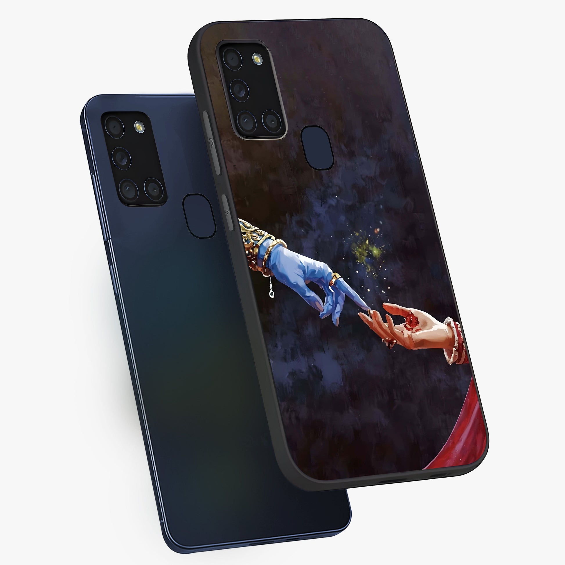 Divine Touch Eternal Glass Case displayed in angled mockup highlighting elegant divine inspired design with calm aesthetic style.