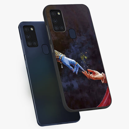 Divine Touch Eternal Glass Case displayed in angled mockup highlighting elegant divine inspired design with calm aesthetic style.