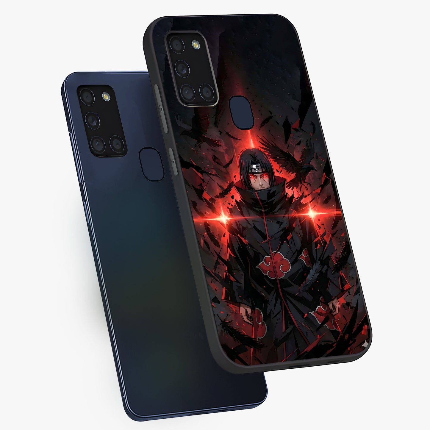 Focus Mode On Glass Case displayed in angled mockup highlighting clean minimal text artwork with modern aesthetic style.