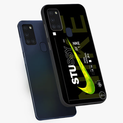 Neon Street Edition Glass Case displayed in angled mockup highlighting vibrant urban design with bold street aesthetic.