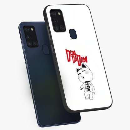 Playful Spirit Charm Glass Case displayed in angled mockup highlighting lively decorative design with playful aesthetic style.