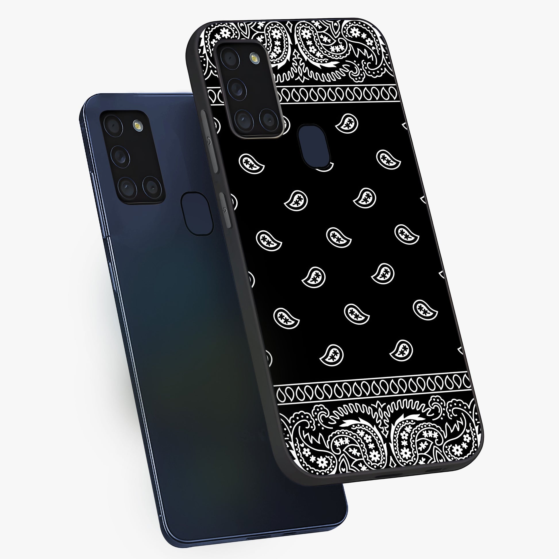 Retro Rebel Threads Glass Case displayed in angled mockup highlighting retro inspired graphic design with rebellious aesthetic.