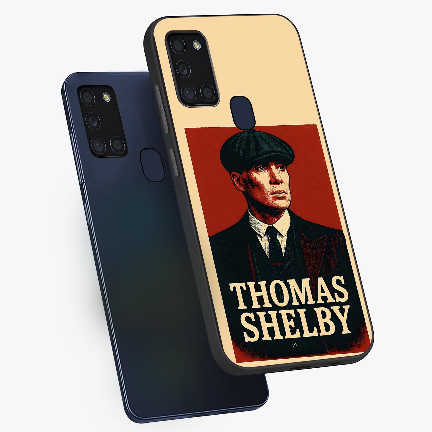 Vintage Mafia Authority Glass Case displayed in angled mockup highlighting powerful retro design with classic gangster aesthetic.