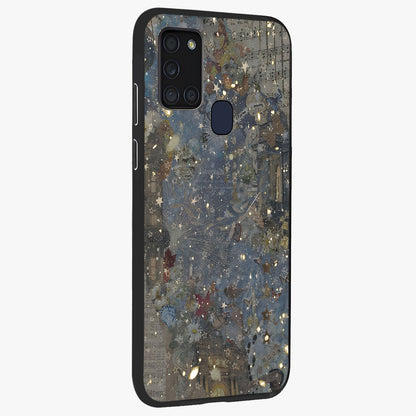 Aesthetic Astrolophia Glass Case upright view showcasing soft aesthetic theme with stylish modern look.