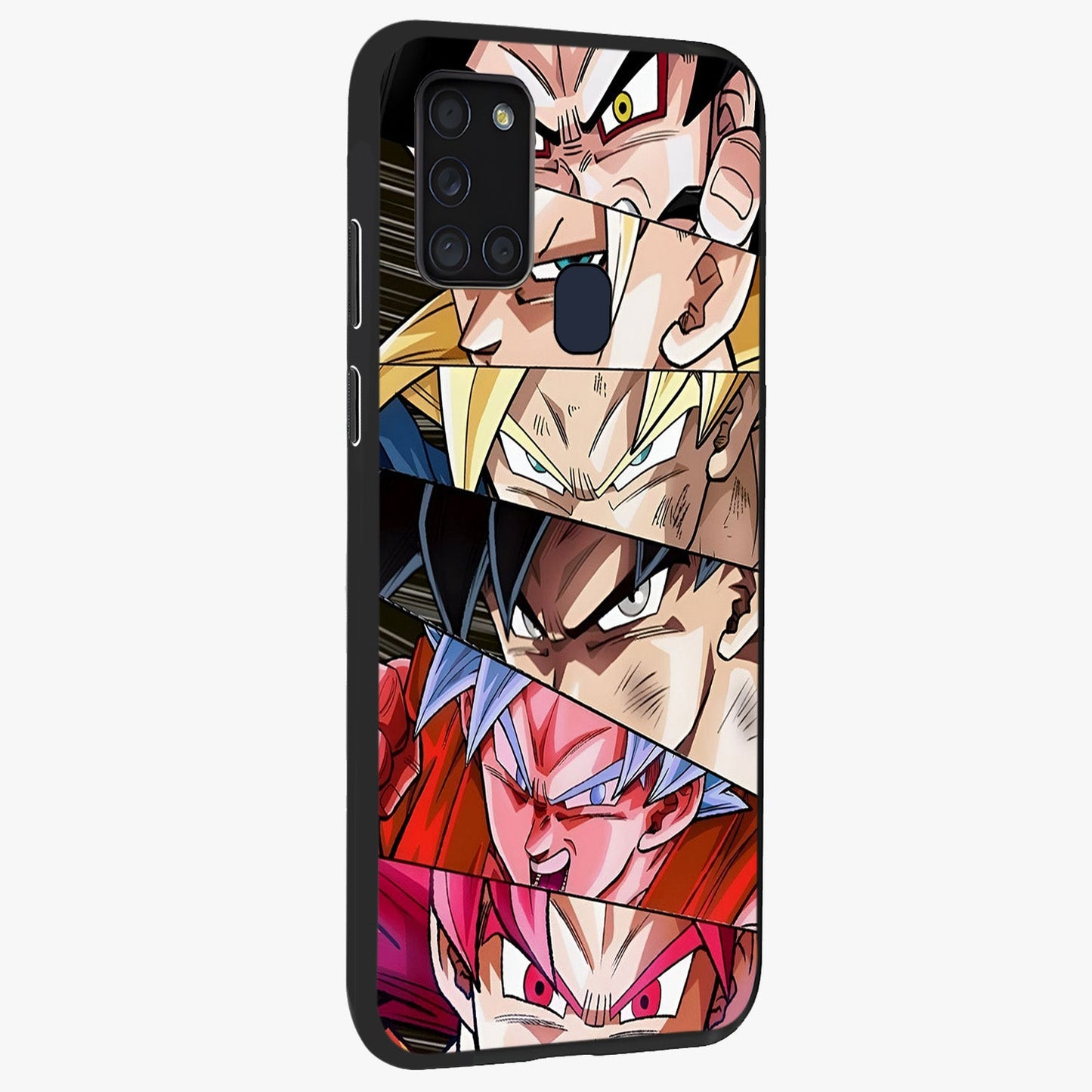 Anime Character Glass Case upright view showcasing expressive anime artwork with bold graphic style.