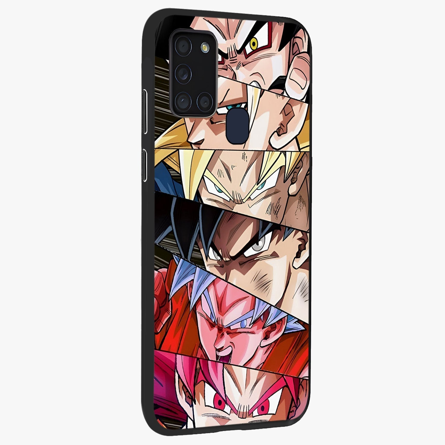 Anime Character Glass Case upright view showcasing expressive anime artwork with bold graphic style.