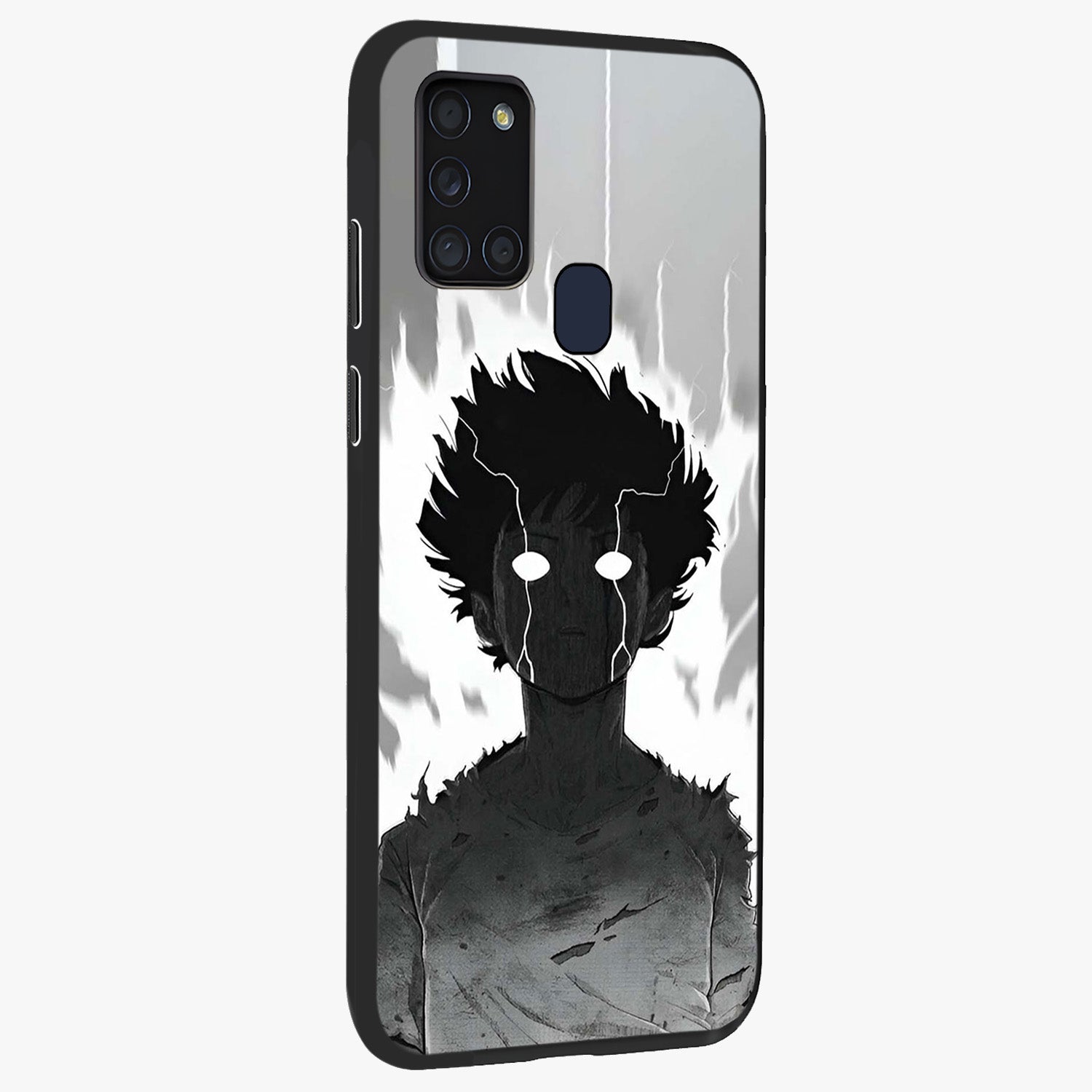 Awakened Inner Rage Glass Case upright view showcasing dramatic artwork with strong expressive aesthetic.