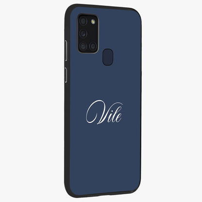 Blue Vintage Floral Pattern Glass Case displayed in angled mockup highlighting classic blue floral pattern and retro aesthetic design.