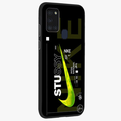 Neon Street Edition Glass Case upright view showcasing colorful neon artwork with modern street culture theme.