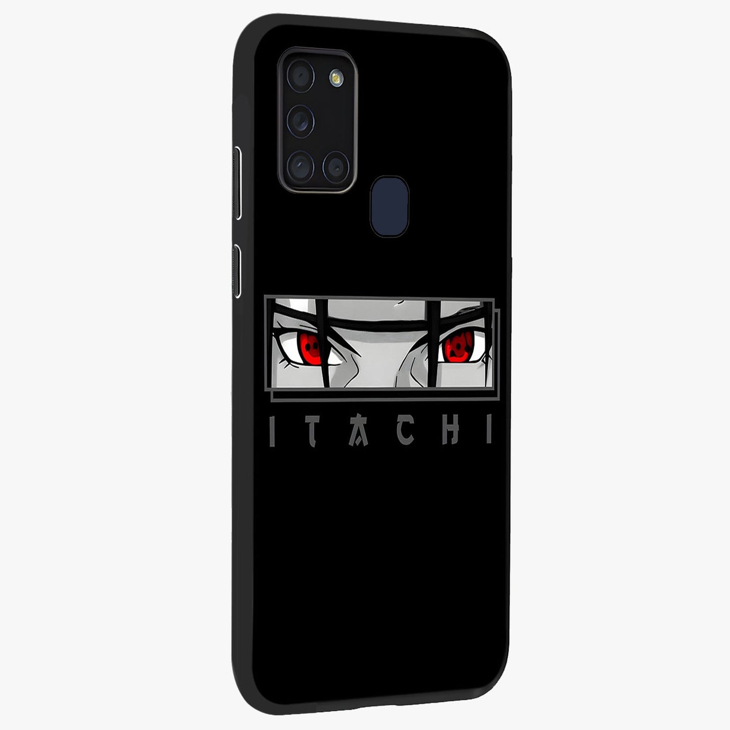 Scarlet Gaze Dominance Glass Case upright view showcasing powerful dramatic artwork with dominant artistic theme.