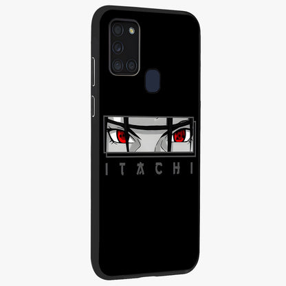 Scarlet Gaze Dominance Glass Case upright view showcasing powerful dramatic artwork with dominant artistic theme.