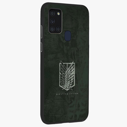 Wings Of Freedom Glass Case upright view showcasing powerful wings artwork with freedom themed design.