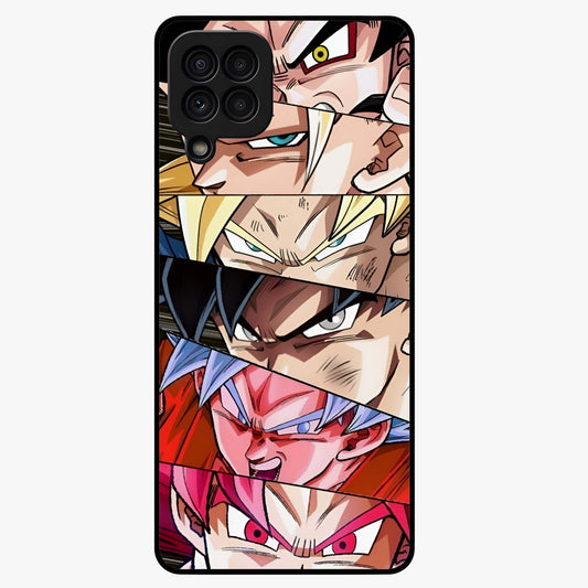 Anime Character Glass Case showing flat back view with vibrant anime artwork and glossy glass finish.