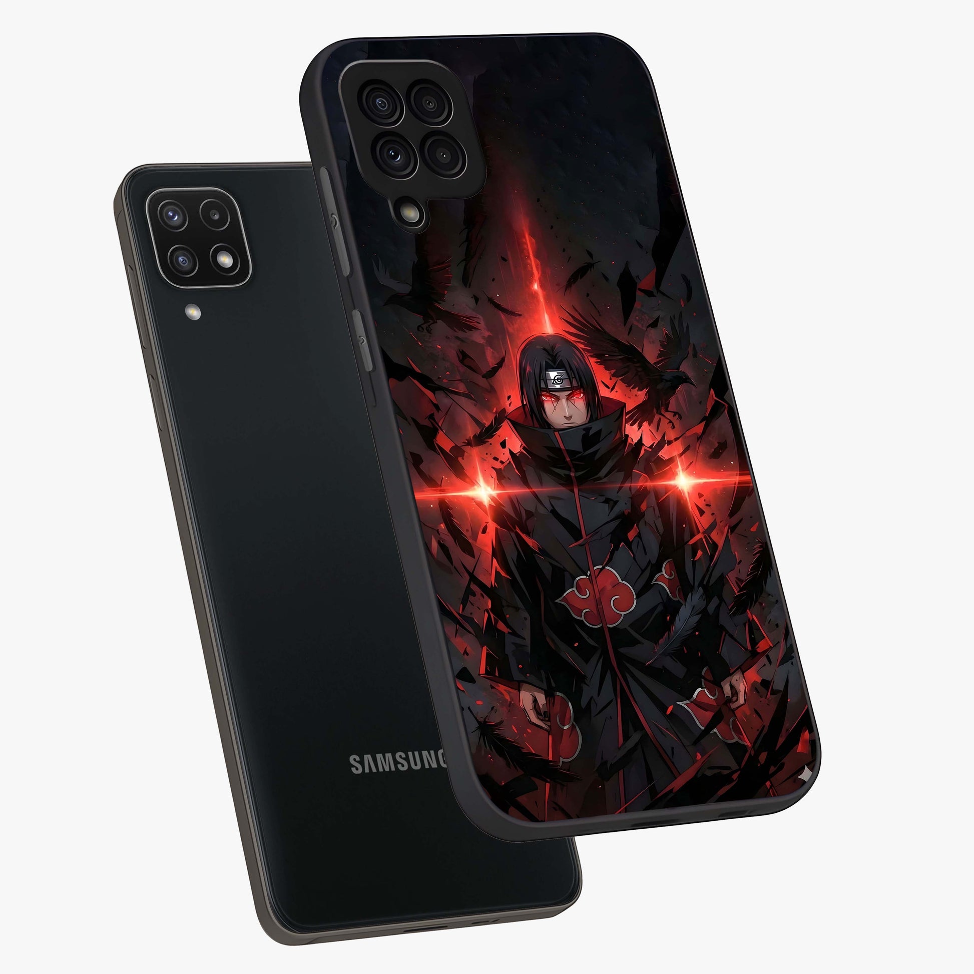 Focus Mode On Glass Case displayed in angled mockup highlighting clean minimal text artwork with modern aesthetic style.