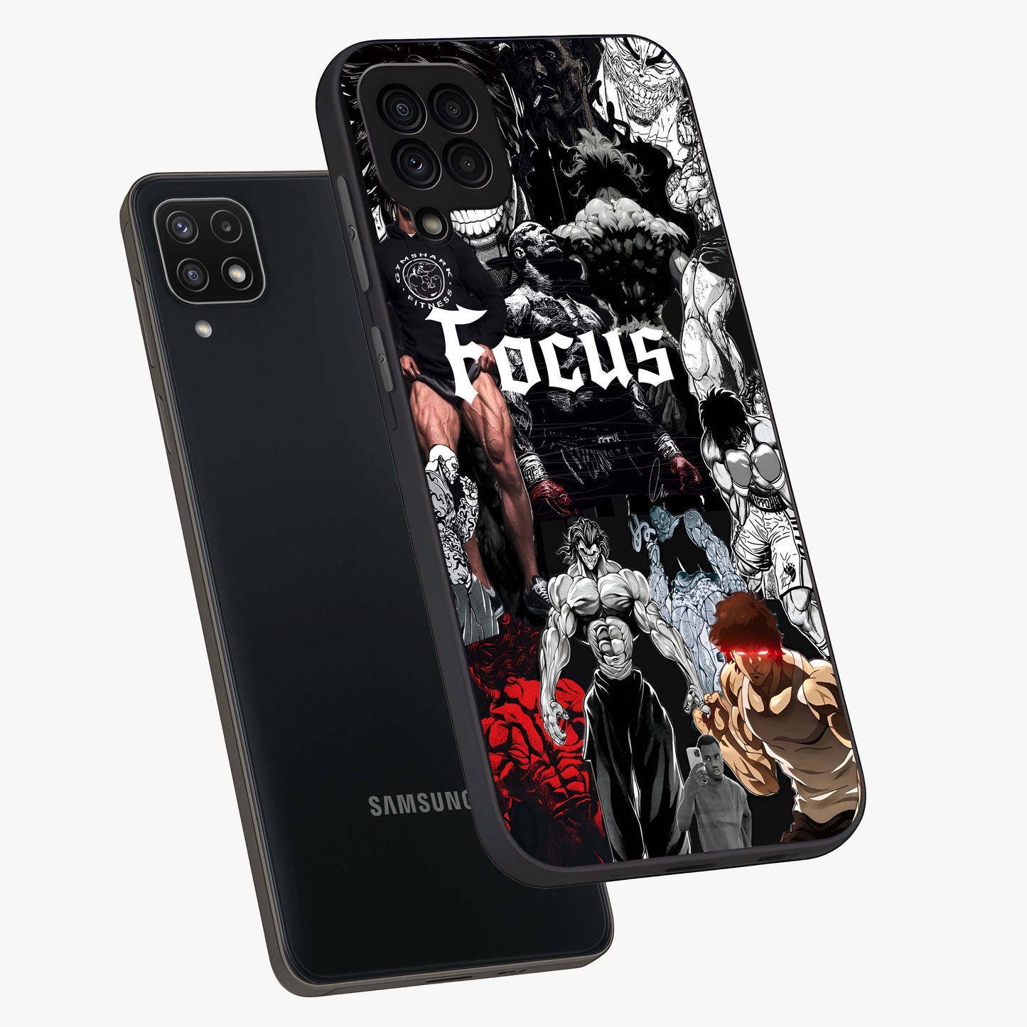 Relentless Power Focus Glass Case displayed in angled mockup highlighting bold statement design with modern aesthetic style.