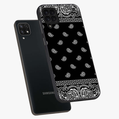 Retro Rebel Threads Glass Case displayed in angled mockup highlighting retro inspired graphic design with rebellious aesthetic.