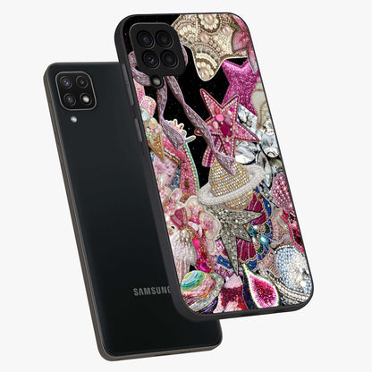 Starlit Jewel Dream Glass Case displayed in angled mockup highlighting glowing celestial jewel design with dreamy aesthetic.