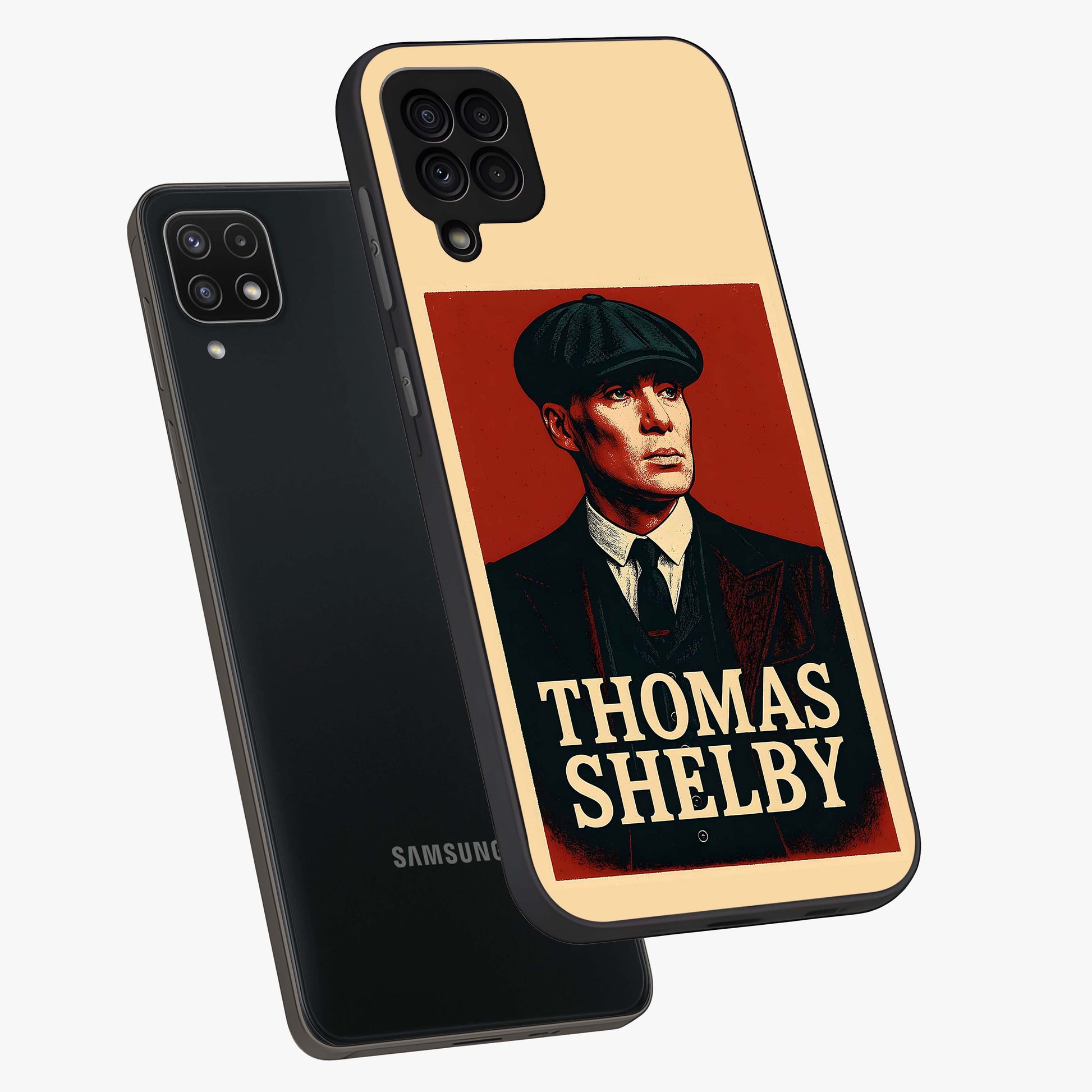 Vintage Mafia Authority Glass Case displayed in angled mockup highlighting powerful retro design with classic gangster aesthetic.