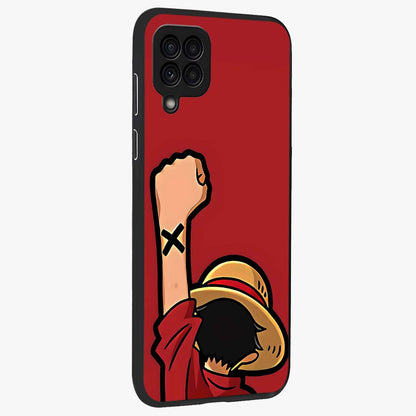 Luffy X Spirit Glass Case upright view showcasing striking anime artwork with adventurous character theme.