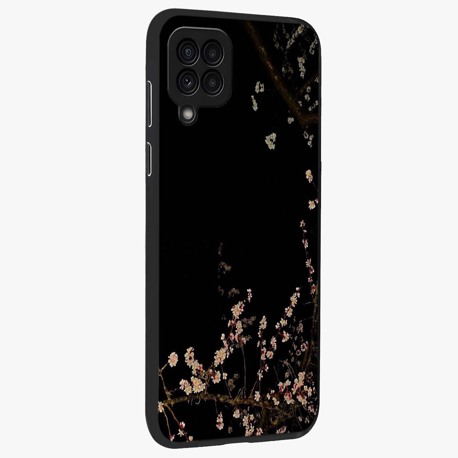 Petal Moon Light With Custom Name Glass Case upright view showcasing elegant floral moon artwork with personalized aesthetic.