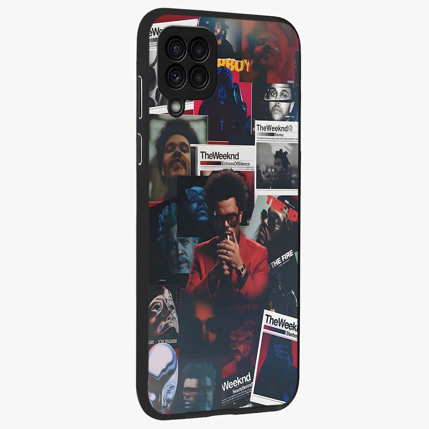 The Weeknd Glass Case upright view showcasing bold music themed artwork with contemporary artistic style.