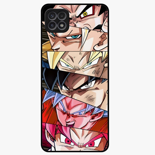 Anime Character Glass Case showing flat back view with vibrant anime artwork and glossy glass finish.