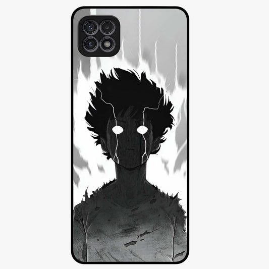 Awakened Inner Rage Glass Case showing flat back view with intense artistic artwork and glossy glass finish.