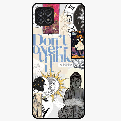 Ethereal Thoughts Glass Case showing flat back view with dreamy artistic artwork and glossy glass finish.