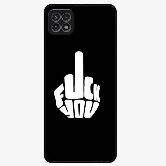Rebel Mode On Glass Case showing flat back view with bold rebellious typography artwork and glossy glass finish.