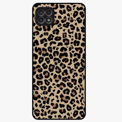 Savage Chic Pattern Glass Case showing flat back view with stylish patterned artwork and glossy glass finish.