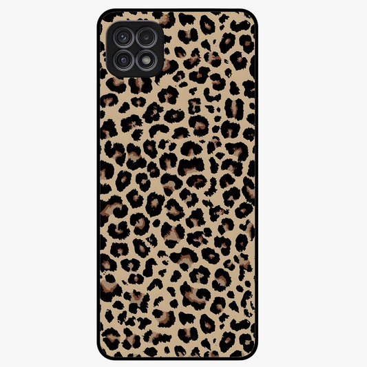 Savage Chic Pattern Glass Case showing flat back view with stylish patterned artwork and glossy glass finish.
