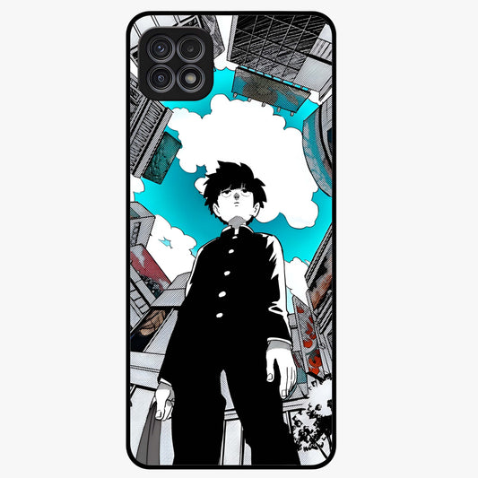 Silent Psychic Awakening Glass Case showing flat back view with mystical psychic themed artwork and glossy glass finish.