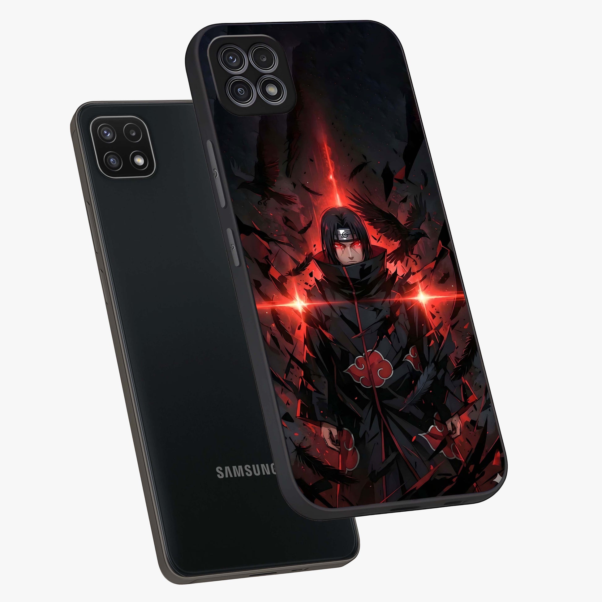 Focus Mode On Glass Case displayed in angled mockup highlighting clean minimal text artwork with modern aesthetic style.