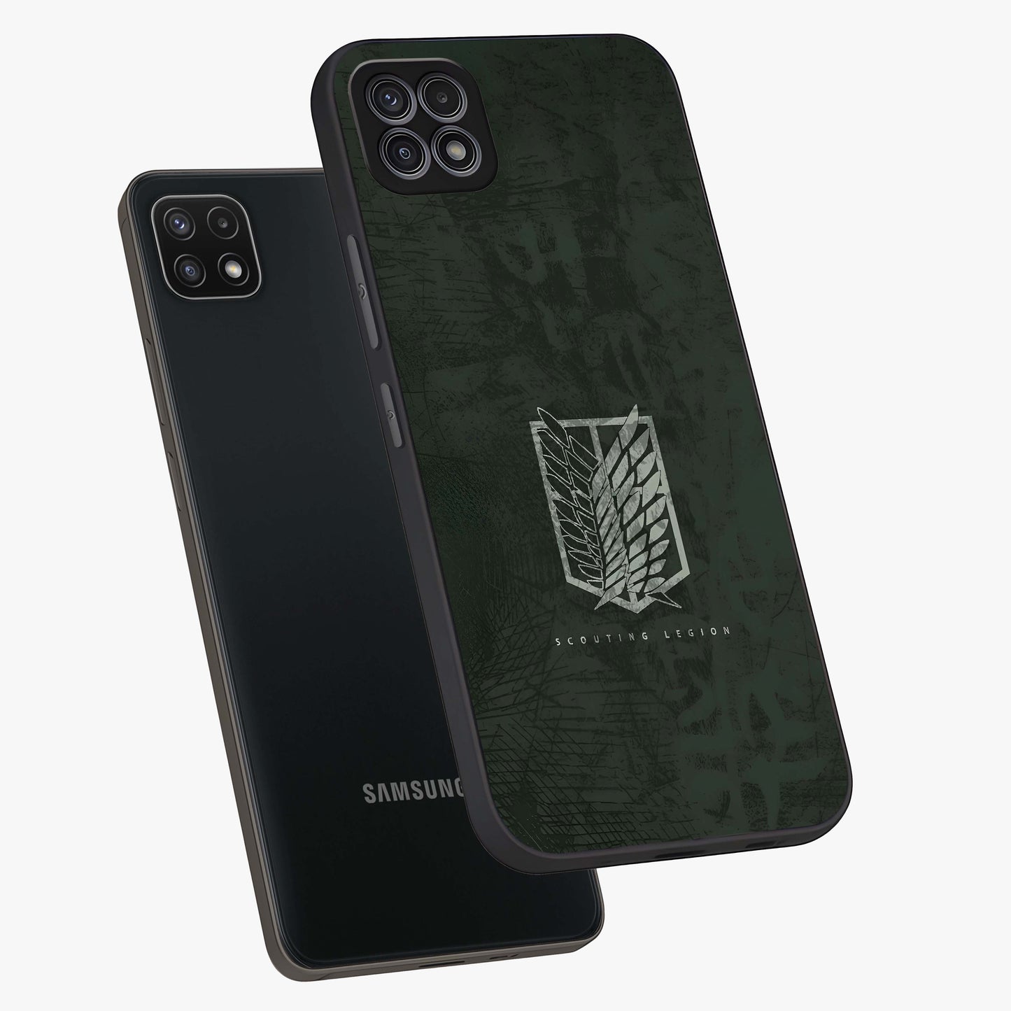 Wings Of Freedom Glass Case displayed in angled mockup highlighting graceful wing design with inspirational aesthetic.