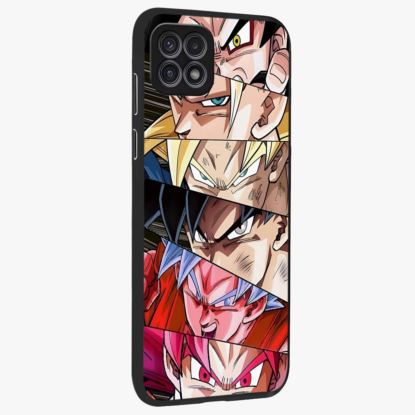 Anime Character Glass Case upright view showcasing expressive anime artwork with bold graphic style.