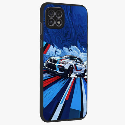 Drift Power Rush Glass Case upright view showcasing high speed racing artwork with bold automotive theme.