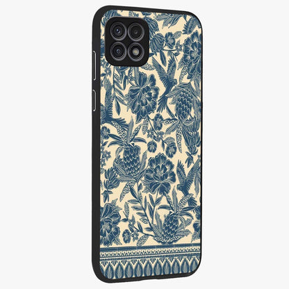 Heirloom Wild Bloom Glass Case upright view showcasing delicate wildflower artwork with timeless floral theme.