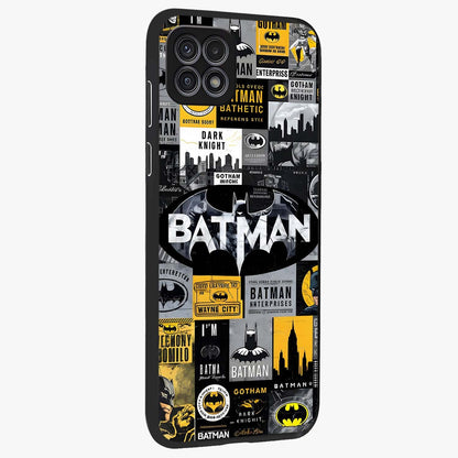 Knight Gotham Rise Glass Case upright view showcasing bold vigilante themed artwork with gothic city vibe.