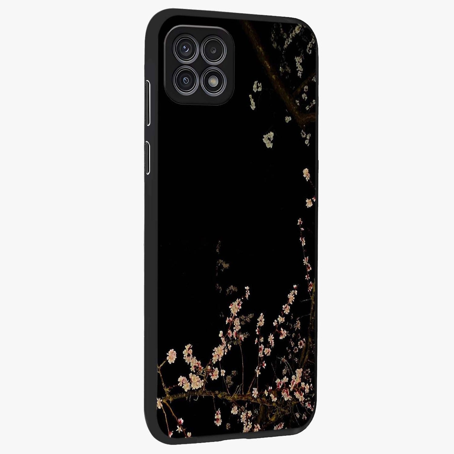 Petal Moon Light With Custom Name Glass Case upright view showcasing elegant floral moon artwork with personalized aesthetic.