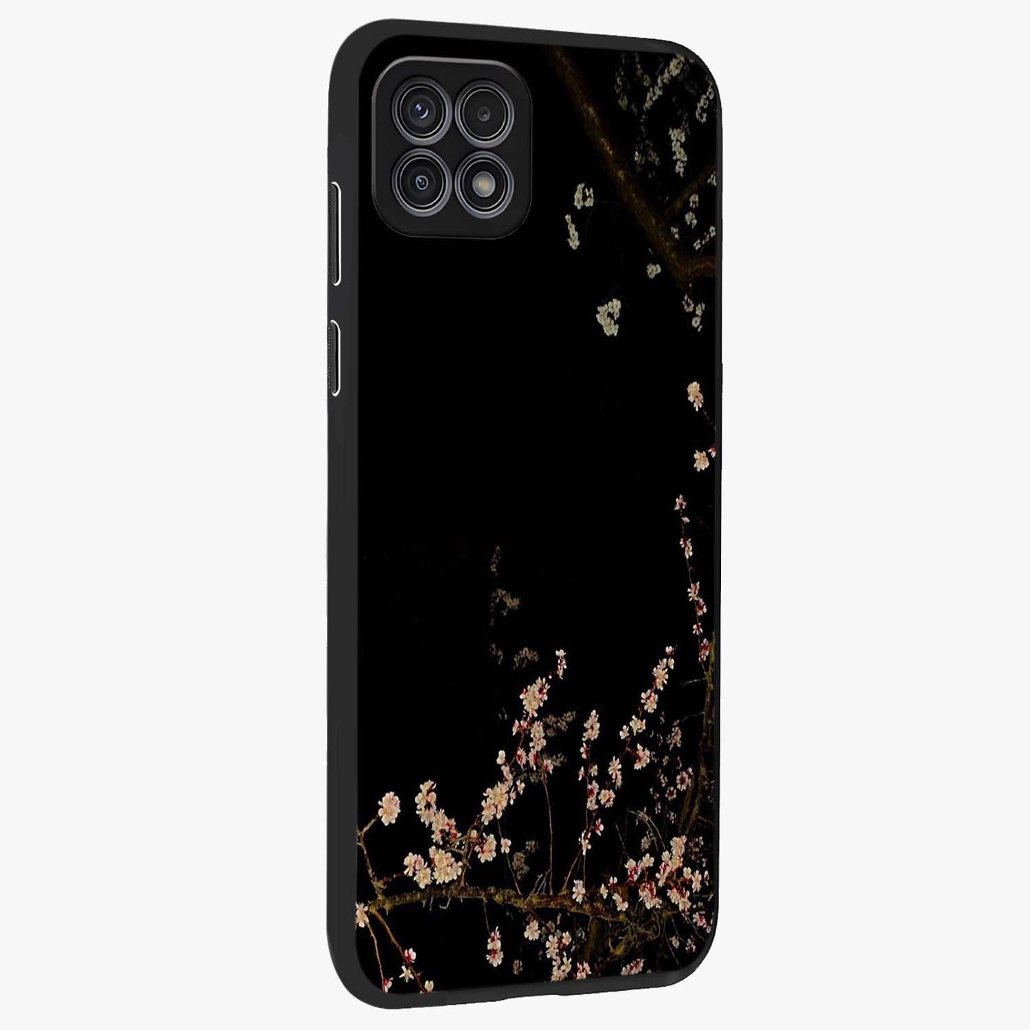 Petal Moon Light With Custom Name Glass Case upright view showcasing elegant floral moon artwork with personalized aesthetic.