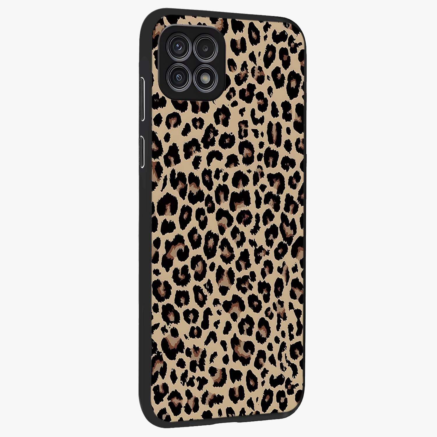 Savage Chic Pattern Glass Case upright view showcasing trendy decorative artwork with edgy fashion theme.