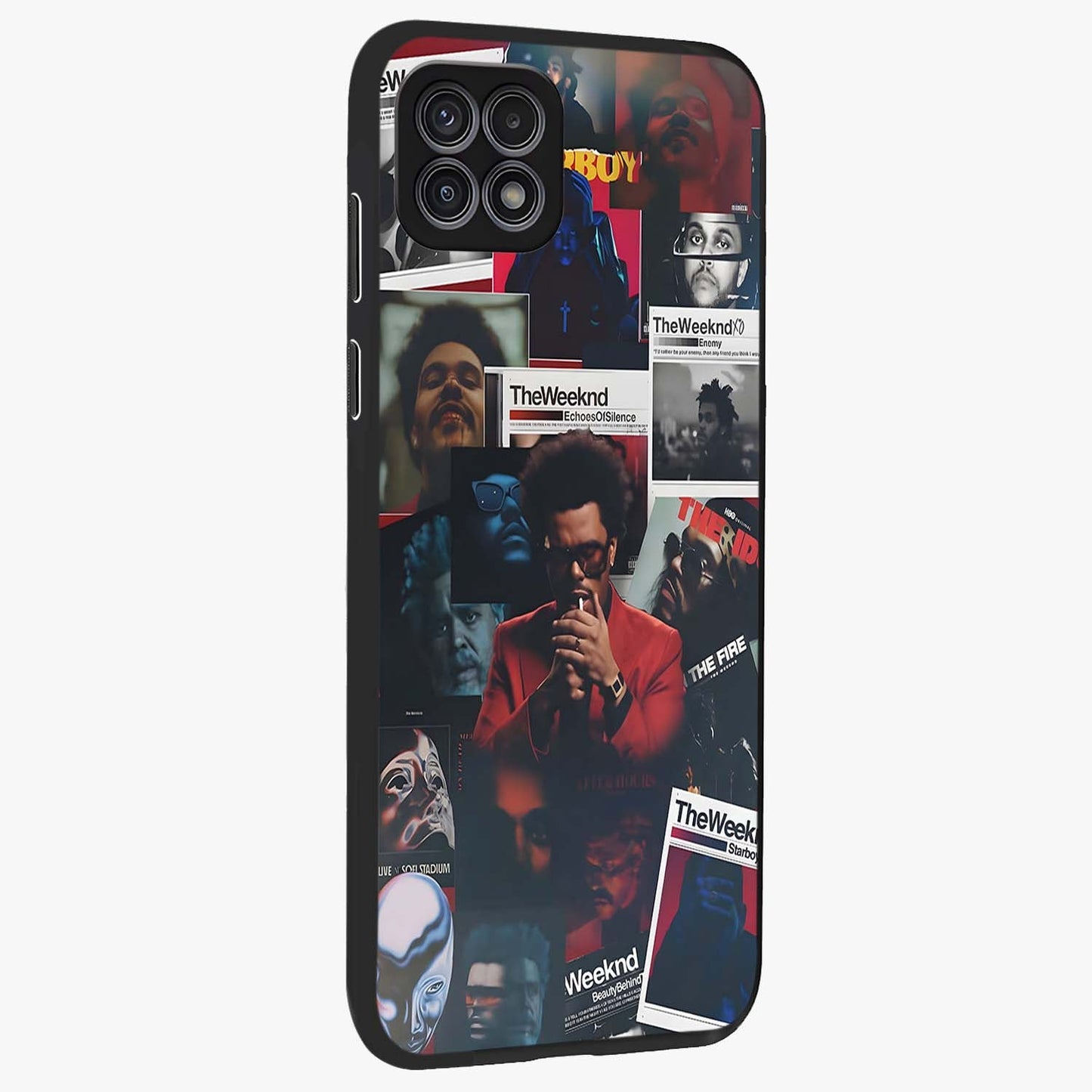 The Weeknd Glass Case upright view showcasing bold music themed artwork with contemporary artistic style.