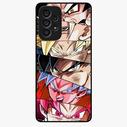 Anime Character Glass Case showing flat back view with vibrant anime artwork and glossy glass finish.
