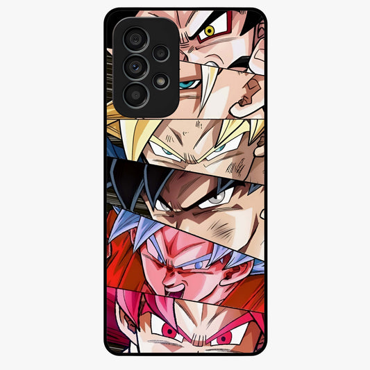 Anime Character Glass Case showing flat back view with vibrant anime artwork and glossy glass finish.