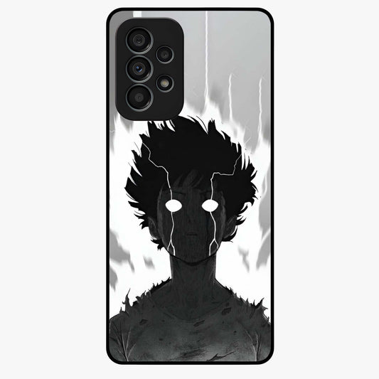 Awakened Inner Rage Glass Case showing flat back view with intense artistic artwork and glossy glass finish.