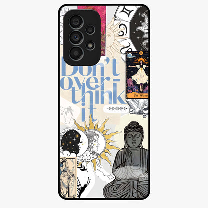 Ethereal Thoughts Glass Case showing flat back view with dreamy artistic artwork and glossy glass finish.