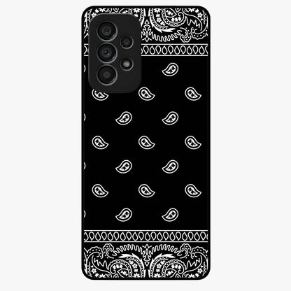 Retro Rebel Threads Glass Case showing flat back view with vintage street style artwork and glossy glass finish.