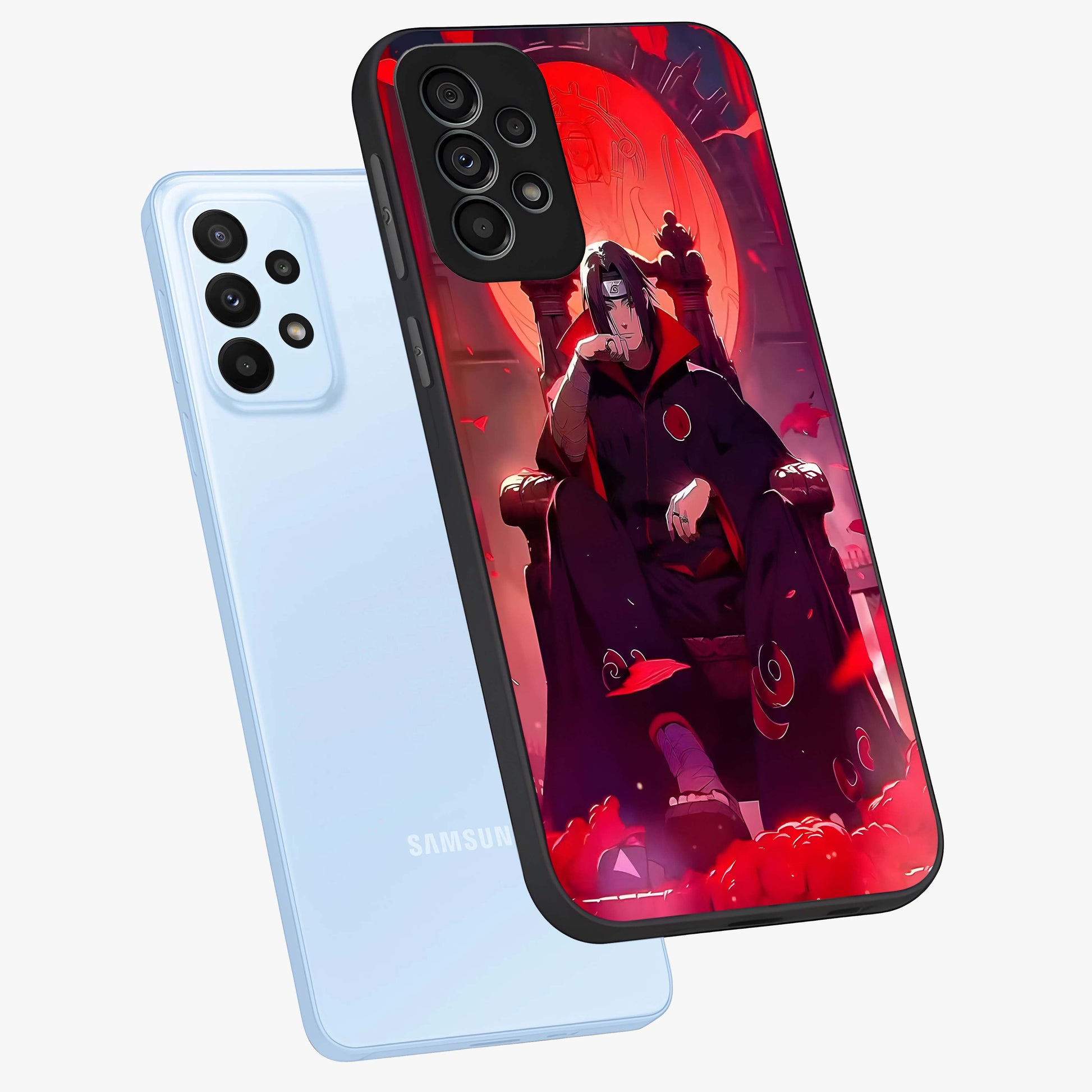 Blood Moon Sovereign Glass Case displayed in angled mockup highlighting dark celestial moon design and dramatic theme.