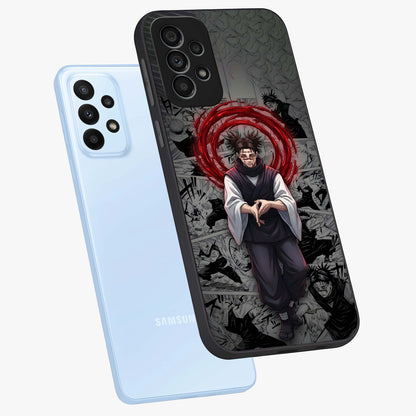 Cursed Ritual Ascension Glass Case displayed in angled mockup highlighting mystical ritual illustration with supernatural aesthetic.